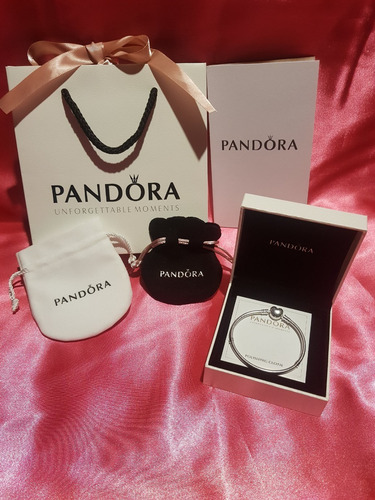 Imagen 3 de 10 de Pulsera Pandora Corazón 100% Original Ale Plata 925
