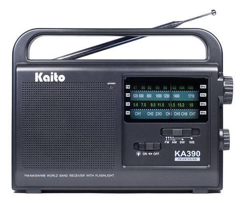 Radio Kaito Ka390 Am/fm Onda Corta Noaa Clima Portatil C Rdp