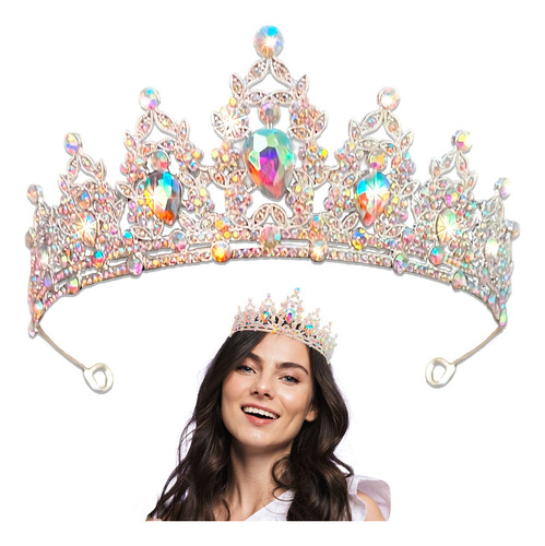 Corona Princesa Tocado Tiara Gema Reina Cumple Boda Fantasía