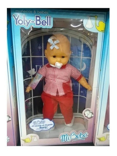 Bebote Muñeca Grande Yoly Bell Llora Con Chupete 1188 F