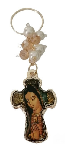 Llavero Virgencita Dé Guadalupe 30 Recuerdos Con Celofán