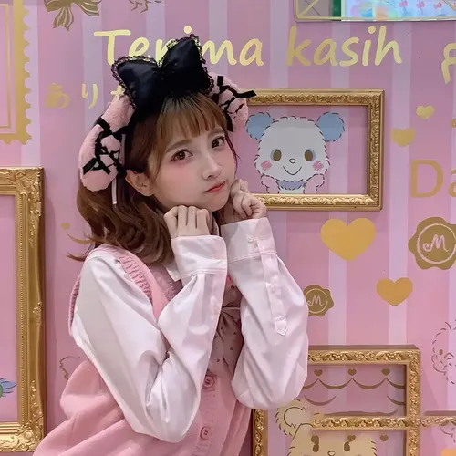 Diadema My Melody Sanrio + Mascarilla Facial Color Rosa