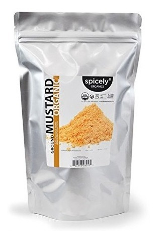 Spicely Orgánica De Mostaza En Polvo (amarillo) 1lb Granel C