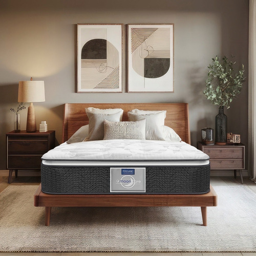 Colchon King Size Restonic Mega Confort + Box Fresh Dreams Gris