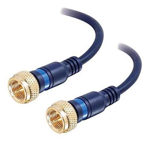 C2g 27228 Cable Mini-coaxial Tipo F De Velocidad, Azul (12 P