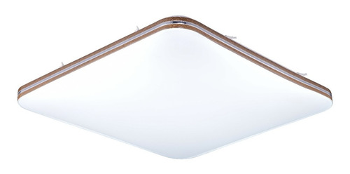 Plafon Moderno 50w Con 3 Tonos Led Shyla Madera Grande Mks