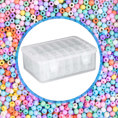 Caja De Almacenamiento De Cuentas Con 14 Gird Diamond Art
