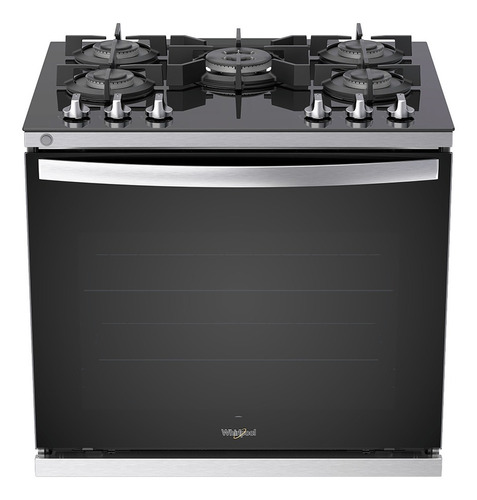 Estufa empotrable Whirlpool WER7600S a gas/eléctrica 5 quemadores  gris acero puerta con visor 5.1ft³