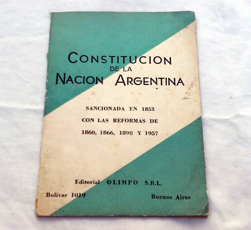 Constitucion De La Nacion Argentina - Año 1961