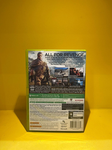 Jogo Xbox 360 Metal Gear Solid V The Phantom Pain Original (Usado)