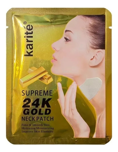 4 Mascarillas Para Cuello Supreme 24k Gold Neck Patch Karite Momento De Aplicación Día/noche Tipo De Piel Mixta