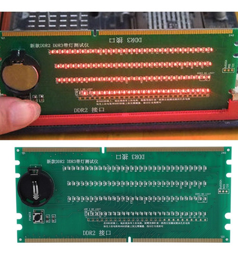Pc Mainboard Ddr2 Ddr 3 Ram Memory Slot Tester Card Para Amd