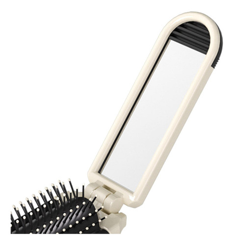 Cepillo De Pelo Plegable Con Espejo, Minipeine Ligero Para