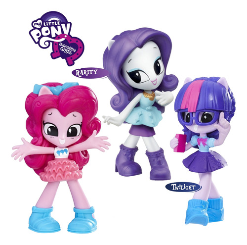 My Little Pony Equestria 3 Muñecas Minis E0796 Original Hasb