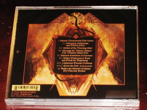 Inquisition Nefarious Dismal Orations ( Cd Nuevo Sellado!)