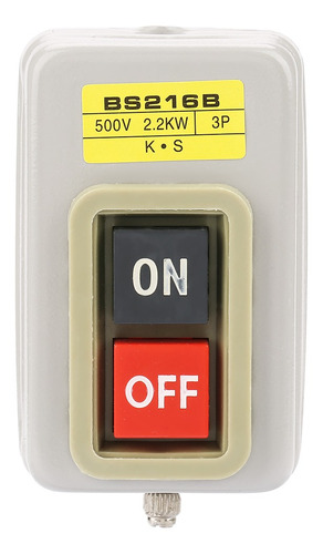 Interruptor De Botón De Encendido/apagado 110/220/380v 3 Pzs