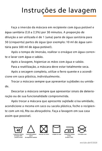 Imagem 8 de 10 de Máscara Proteção Facial Reutilizável 100% Algodão 10 Un