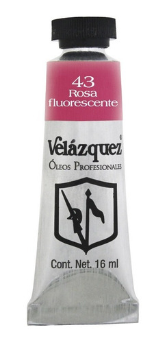 Pintura Al Óleo Rosa Fluorescente Con 16ml