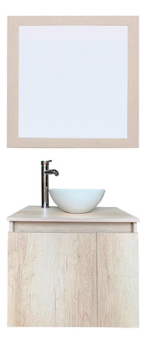 Gabinete Para Baño Con Ovalin Y Espejo Decorativo Decomobil