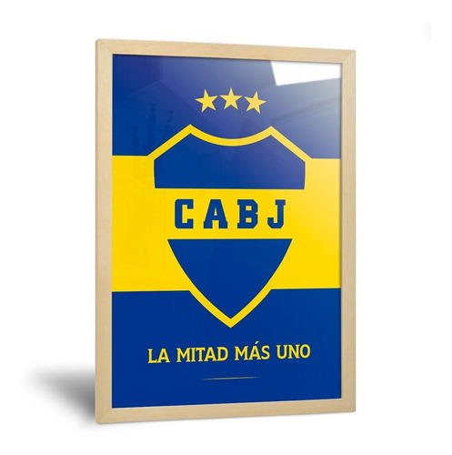 Cuadros Camisetas Boca Juniors La Mitad Más Uno 20x30cm