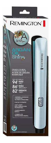 Plancha De Cabello Remington Argan Oil Shine 8500a Celeste 