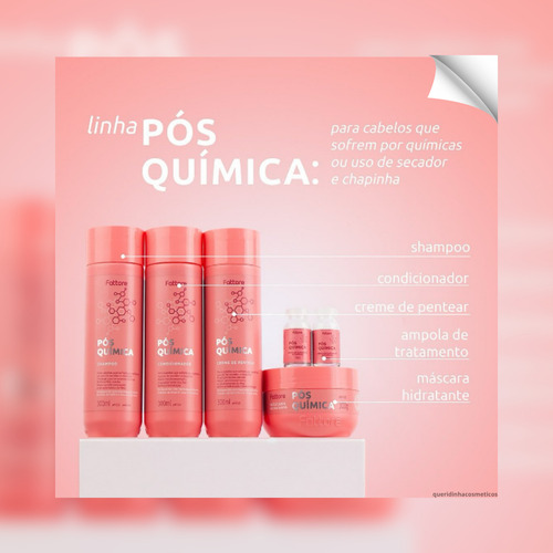 Shampoo Pós-química Fattore 1l Brilho E Hidratação