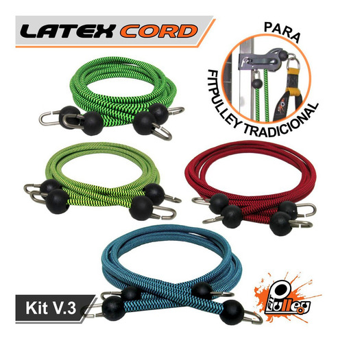 Imagem 1 de 2 de Kit Elásticos Para Fitpulley V.3