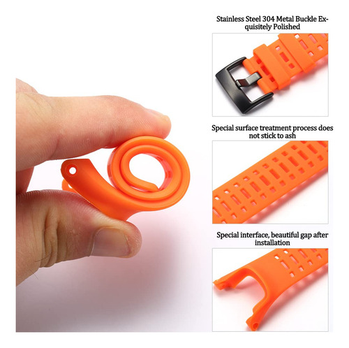 Correa De Goma Reloj For Suunto Ambit 1 2 2s 2r 3sport 3run
