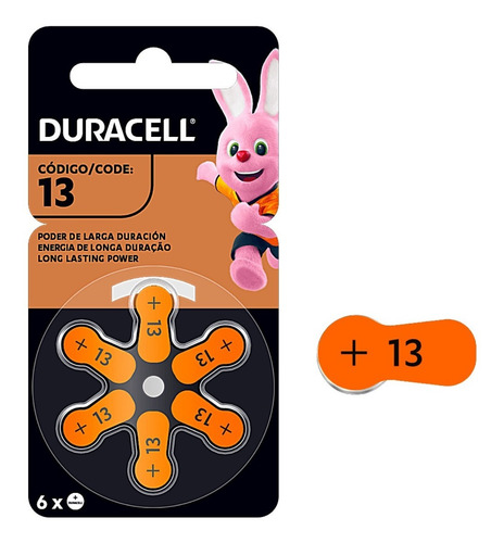 Duracell Tamaño 13 Pr48 90 Piezas 1.4v Pila Auditiva