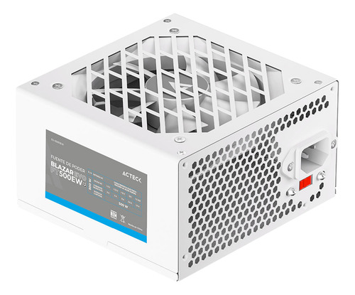 Fuente De Poder Pc 500w Acteck Blazar Evo Ft500ew Atx Blanco
