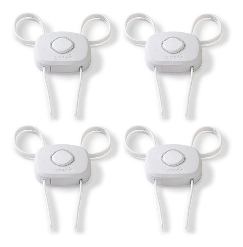 Safety 1st Outsmart Flex Lock, White, 4 Pack 4 Count (pa...