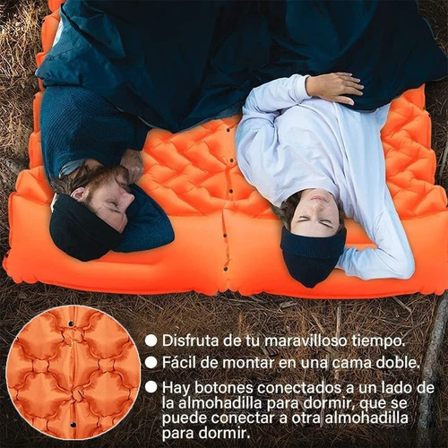 Colchón De Campamento Inflable Con Bomba De Pedal
