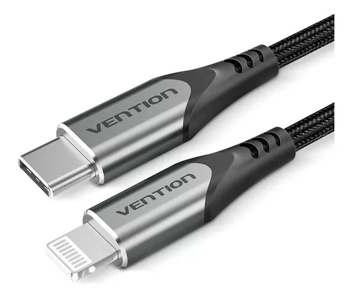 Cable Usb-c Para Lightning Y iPhone 2m Carga Rapida Vention Color