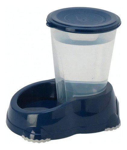 Dispensador Automático Perro Agua 1.5 Lts Moderna Azul