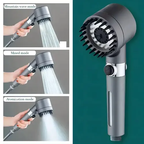 Ducha Cabezal Alta Presión Con Filtro Masajeador De Cabello