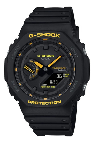 Reloj Casio G-shock Ga-b2100 Para Caballero Color de la correa Negro Color del bisel Negro Color del fondo Negro