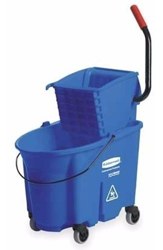 Tobo Mopeador Con Exprimidor Rubbermaid 33lts Azul