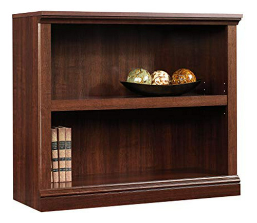 Sauder 2-shelf Librero, Acabado Seleccionar Cereza.