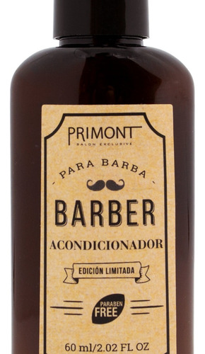 Imagen 5 de 6 de Kit Básico Primont Barber Shampoo Pelo Y Barba + Acond Barba