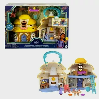 Mattel Disney Wish Mini Muñeca Y Casa De Muñecas, Asha Of