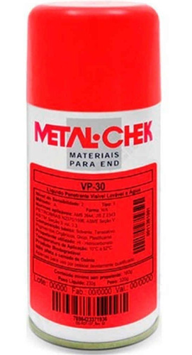 Penetrante Metal-check Vp30 - Lata  230g        Metal-check