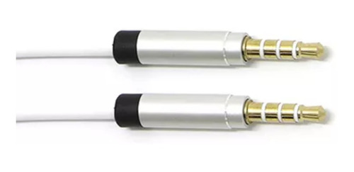 Cabo P2 Stereo 4c X P2 Stereo 4c Branco Gold 1.5 M Starcable