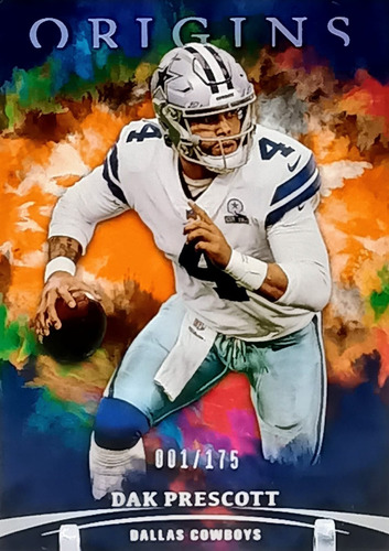 N F L Dak Prescott Y Ezekiel Elliot Dallas Lote 2 Tarjetas