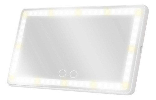 Espelho De Vaidade De Viseira De Carro Com Luzes Led Branco