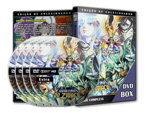 Box Dvd Cavaleiros Do Zodiaco Dublado 12 Casas Asgard Poseid