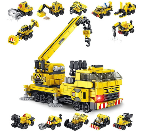 Camión Constructor Bloques 12 En 1 25 Combinaciones 571 Pcs