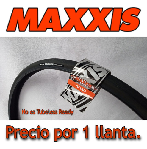 Imagen 1 de 8 de Llanta Maxxis Pursuer 700*28c. Talón Convencional / 60 T P I