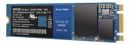 Disco sólido interno Western Digital  SN500 WDS500G1B0C 500GB azul