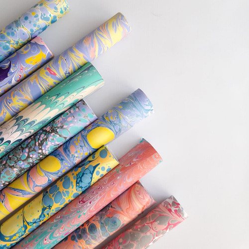 Kit Marmolado/ebru Papel,tela,madera. Basic