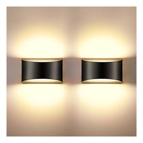 Lámparas De Pared Led De Color Negro Moderno,